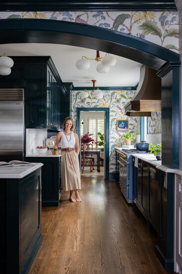 Copeland, who works from home, often has clients over to show them design elements in her kitchen. “It’s wonderful to have for personal use, but definitely 