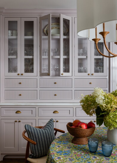 The team at Maple Hill Woodworks built the custom cabinetry in-shop.