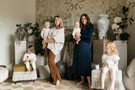 Callaway, Sawyer and Meredith Page with Elinor, Liz and Lucy Livingston 