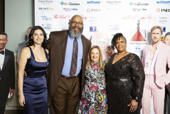 Center: Dr. Kareem McKenzie, Honorary Chair of the Red Carpet Party 