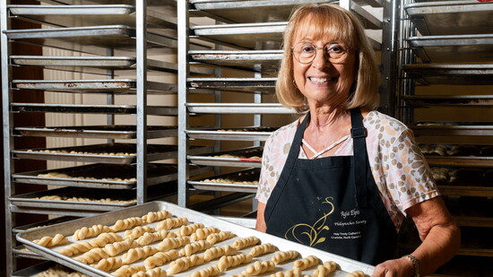 Georgia Andrews, chair of the pastries
