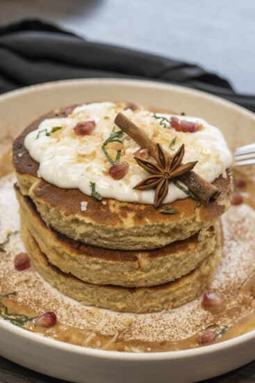 Coquito Pancakes