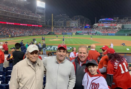 Steve Oram and Family at Nationals game