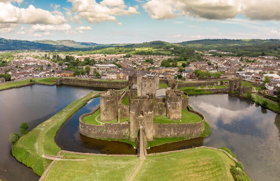 Caerphilly Castle, Wales