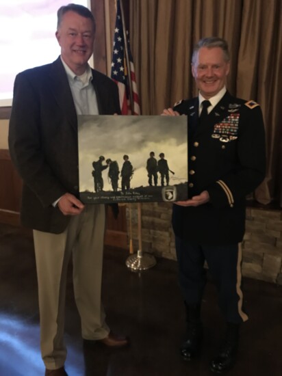 John was honored at Military Heroes Dinner 