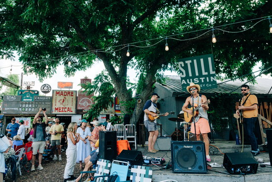 It's not all baseball all the time. A band take the stage at The Longtime, home of the Texas Playboys