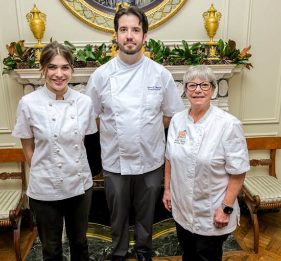 Olivia Rader, Georgia Grown; James Ellington, Executive Chef Governor's Mansion; Holly Cute, Georgia Grown