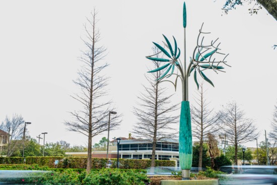 "Tree and Three Flowers" at the Kirby/Westheimer location