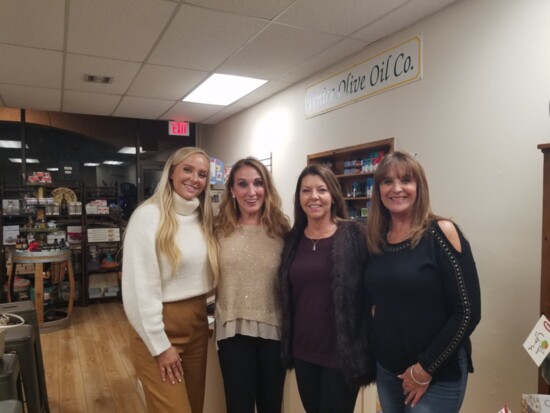 (l-r) Anna Dodd, Director of Sales/Marketing at The Goldton at Venice; Lori Bailey (Owner) and Wendy Rose, The Contour Day Spa, VCL Publisher Charmaine Tincher.