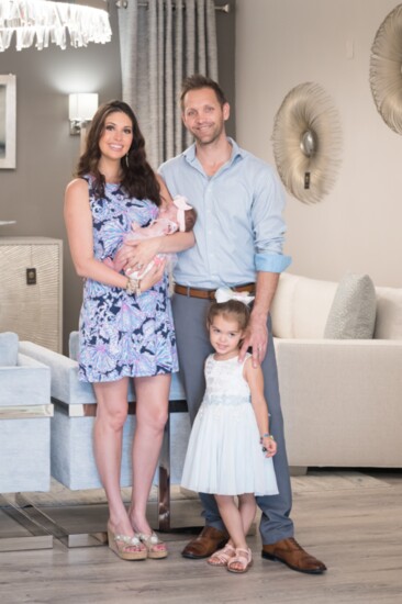 David and Robyn Deakin with their daughters, Kayla and Brooklyn.