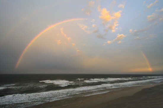 Rainbow after Hurricane Milton Daytona Beach