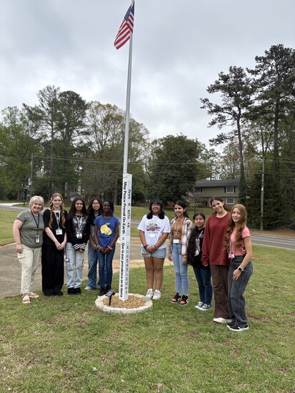 Elkins Pointe Middle School Peace Pole