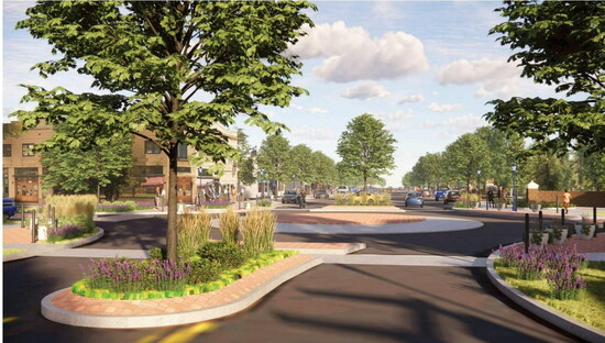 Rendering of 16th St Plaza after 2025 Construction