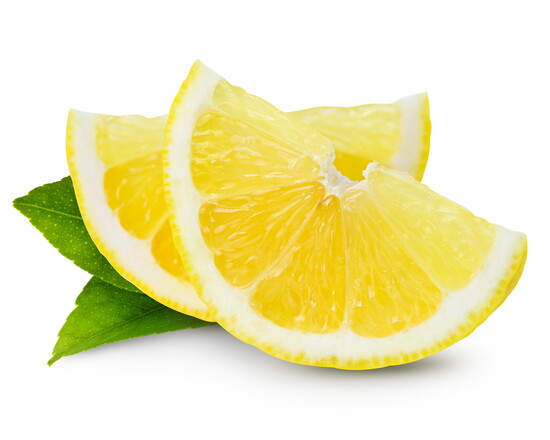 Lemon slices. 