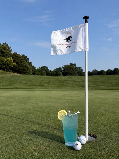 The Water Hazard cocktail on the golf course. Photo Credit: Tonya Wallace