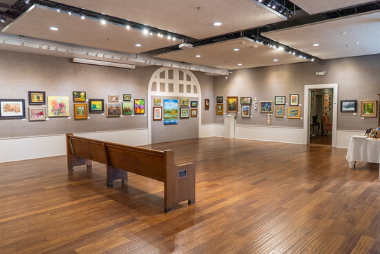 The Gallery is behind the central doors of The Barn. Open 12-3 p.m. daily (closed Wednesdays). 