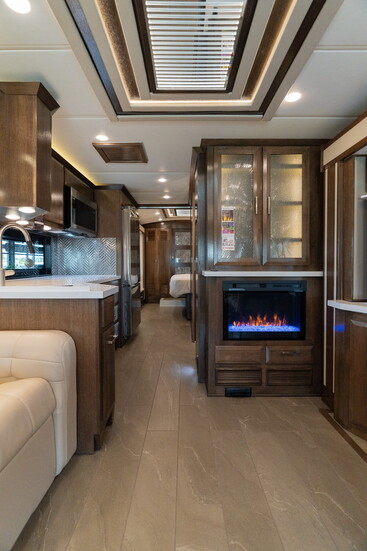 Travel in style with comfort and luxury in one of the motorhomes found at Beaver Coach Sales. 