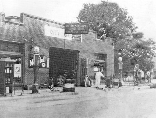 J. L. Huffines Sr. at Huffines Chevy Lewisville in 1927