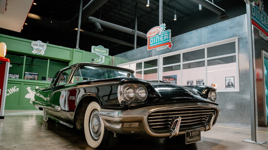 Classic Thunderbird on display