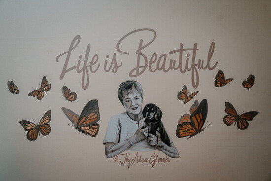 Memorial to Joy Glenner, recently passed