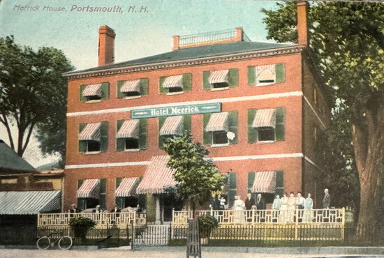 Postcard of Hotel Merrick circa 1907-1915. Photo courtesy of Treadwell Mansion