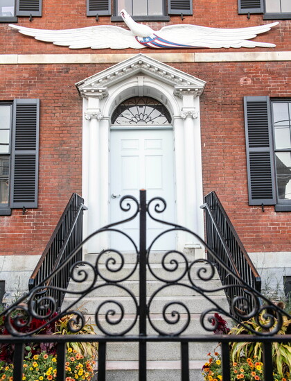 Original front door. Photo courtesy of LA Media LLC