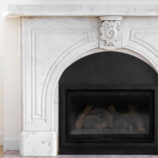 Original fireplace. Photo by Kevin Edge