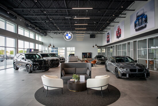 Experience modern luxury and comfort inside BMW/MINI Loveland's showroom.