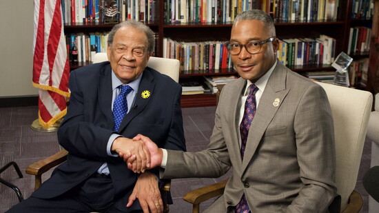 Ambassador Andrew Young and Fulton County Solicitor General Keith Gammage