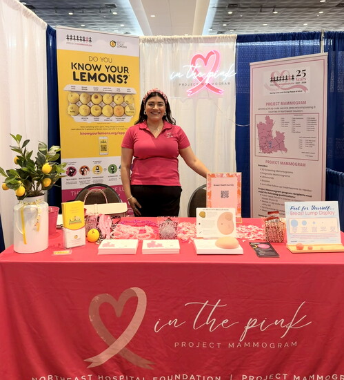 Project Mammogram Coordinator Silvia Torres educates the community about breast cancer and helps patients navigate the process.