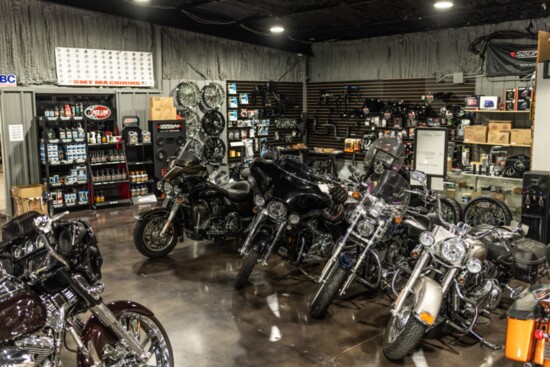 Another look into the showroom and parts department.