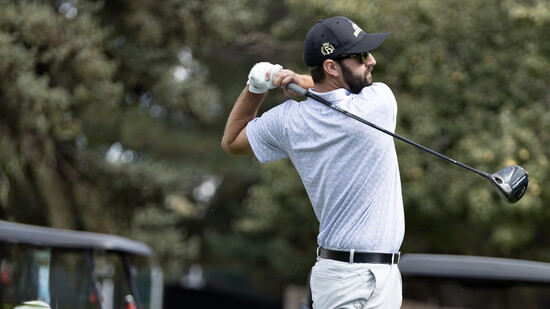 Dylan Bartholomew takes a swing during The Concert Cup event.