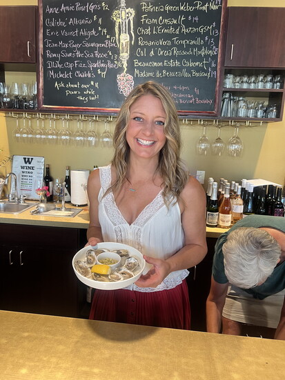 Oysters for Tastings Wine Bar Oyster night paired with the wines