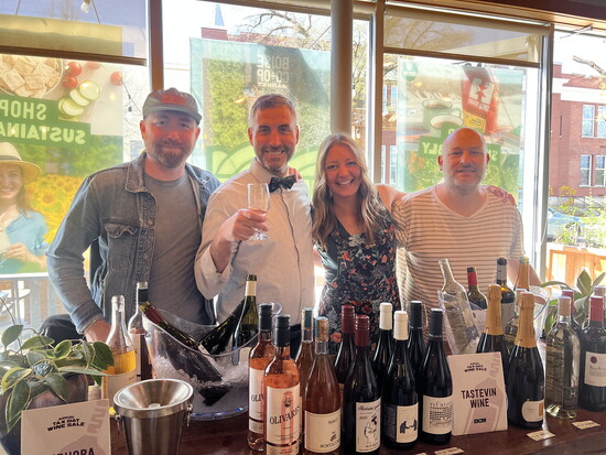 Reps pouring for Boise Coop from left to right: Stuart Mitton, Eric, Nate