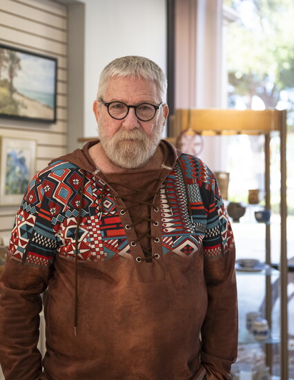 Alan at the Venice Art Center, where he teaches ceramics.