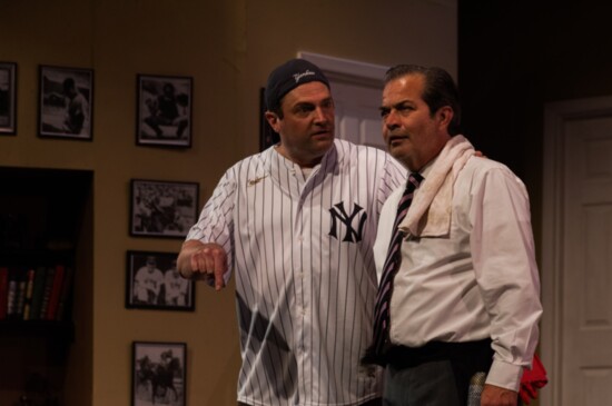“THE ODD COUPLE”: Pictured From Left Micah Linford as Oscar Madison and Matt Heath as Felix Ungar; Photo by Ponic Photography