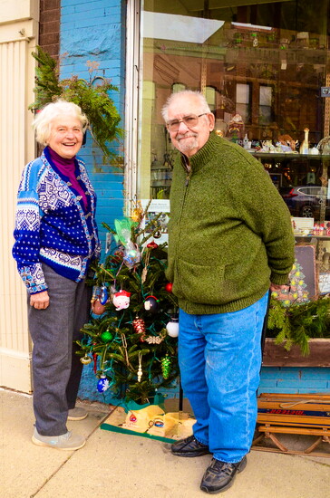 Darel and Laverrna Liepold, Foster Retailers on Water Street who have hosted a “Giving Tree” since the beginning, 29 years ago.