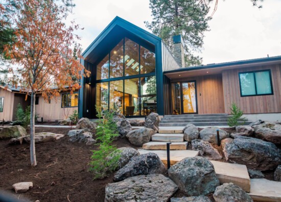 Tim Schmidt with Land Effects designed an outdoor space that incorporates rocks, boulders and plants native to Central Oregon. 