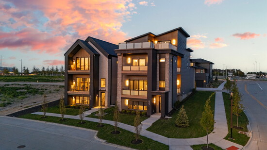 Rowhouses at The Arbour at Heartwood Preserve.