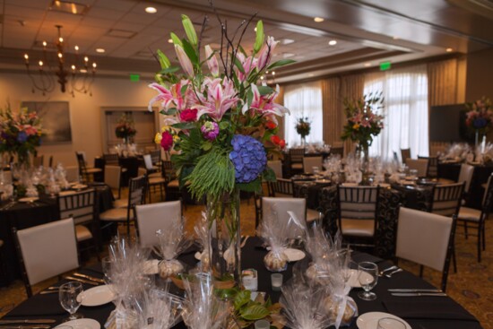 Floral arrangement designed by Paul Chmielewski