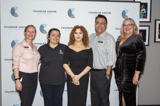 With Bernadette Peters