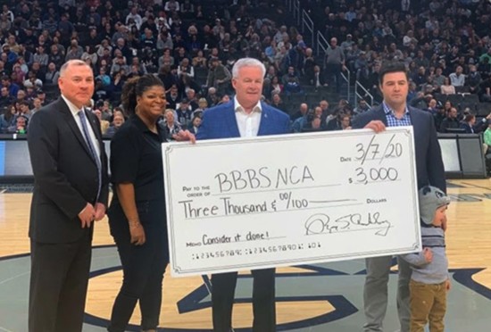 L to R: Senior Associate Athletic Director from Georgetown Dan O’Neil, Masada Johnson from Big Brothers Big Sisters of the National Capital Area, Rory S. Coakle