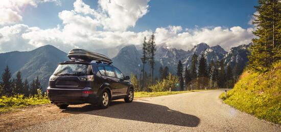 Car on vacation.