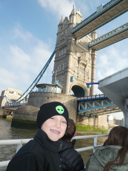 Tower Bridge from the boat, London 