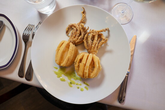 Fried Calamari with Basil Aioli