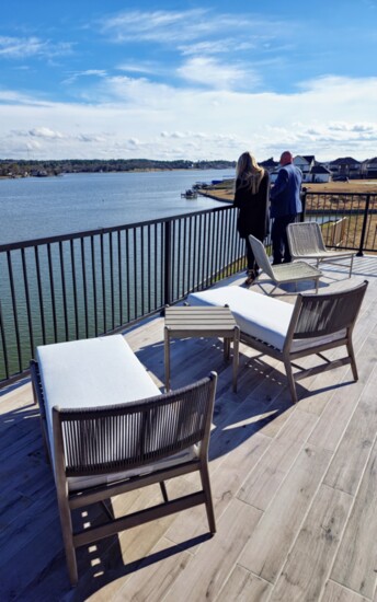 Views from the rooftop deck of a LevelTX home at "The Harbor".