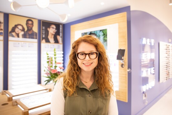 Opposite: Owner Mollie Tavel Kaback shows off a curated collection of frames. 