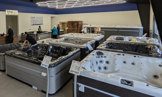 Aqua Clear Hot Tub's newest showroom at 20505 Robal Lane in Bend. 