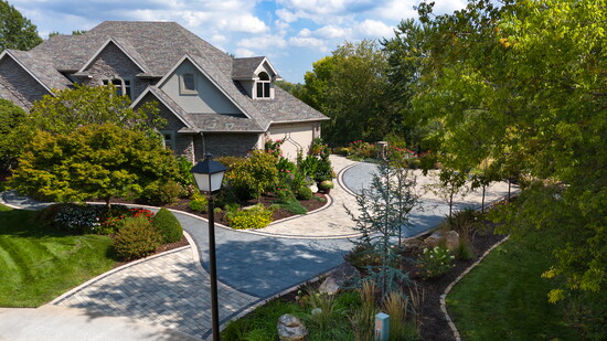 A Paver Driveway by Rost Landscaping