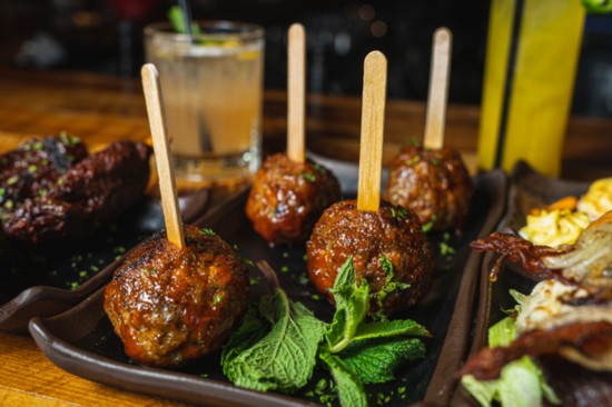 Smoked Meatball Suckers Appetizer